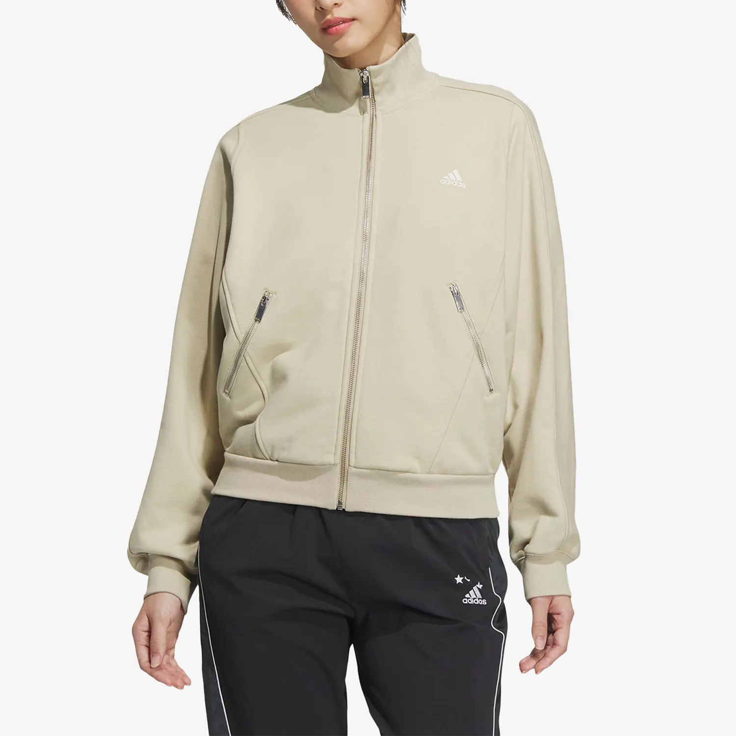 

Оригинальная женская весенняя спортивная повседневная куртка Adidas IK3465