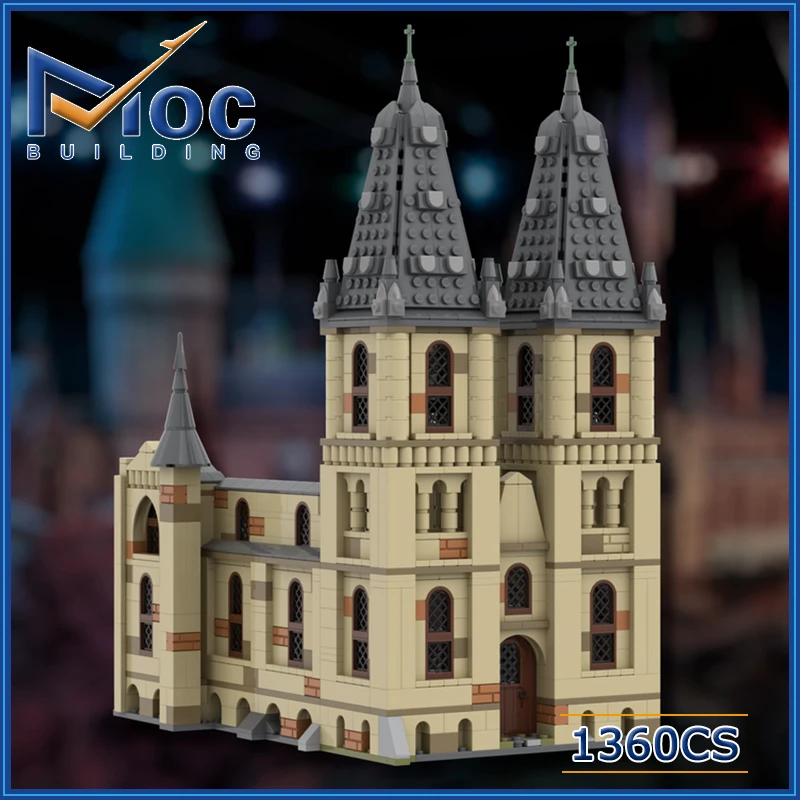 1360pcs Classic Movie Scene Bell Tower Building Block Castle Model Assembly Bricks DIY Toy For Children Gift MOC-87567