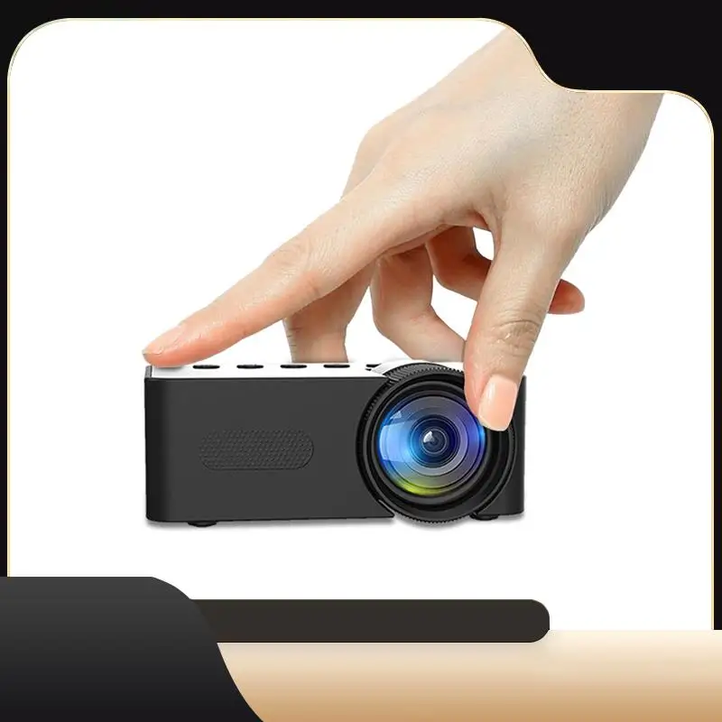 

YT100 Mini Home Projector Projector Portable Mini Home Theater Wireless Cell Phone Multi-Function Projector Easy Install-T44C