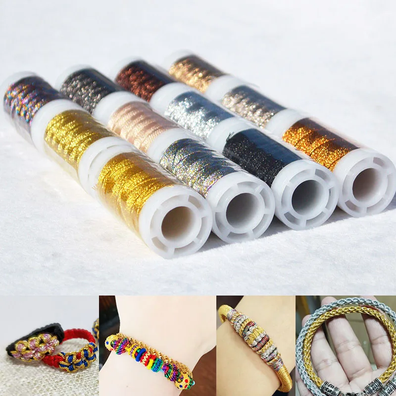 1Roll 0.2mm-0.8mm Nylon Cord Thread String Braided Macrame Beading Cords Chinese Knotting Bracelet Necklace DIY Jewelry Making