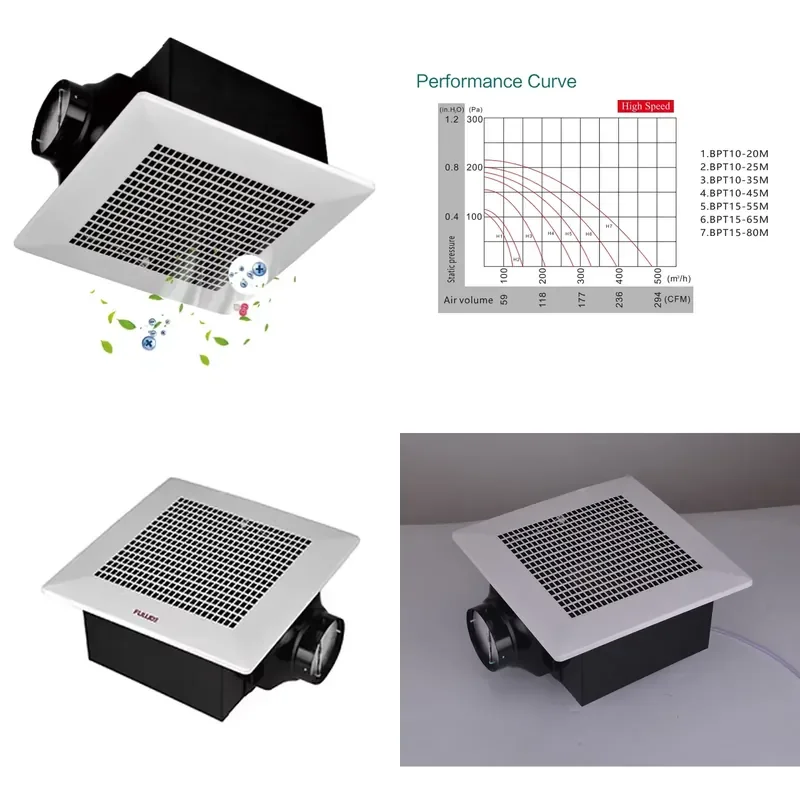 Stainless Steel 220V AC Ceiling Mount Bathroom Exhaust Fan 100mm/150mm Ventilation with OEM/ODM Support