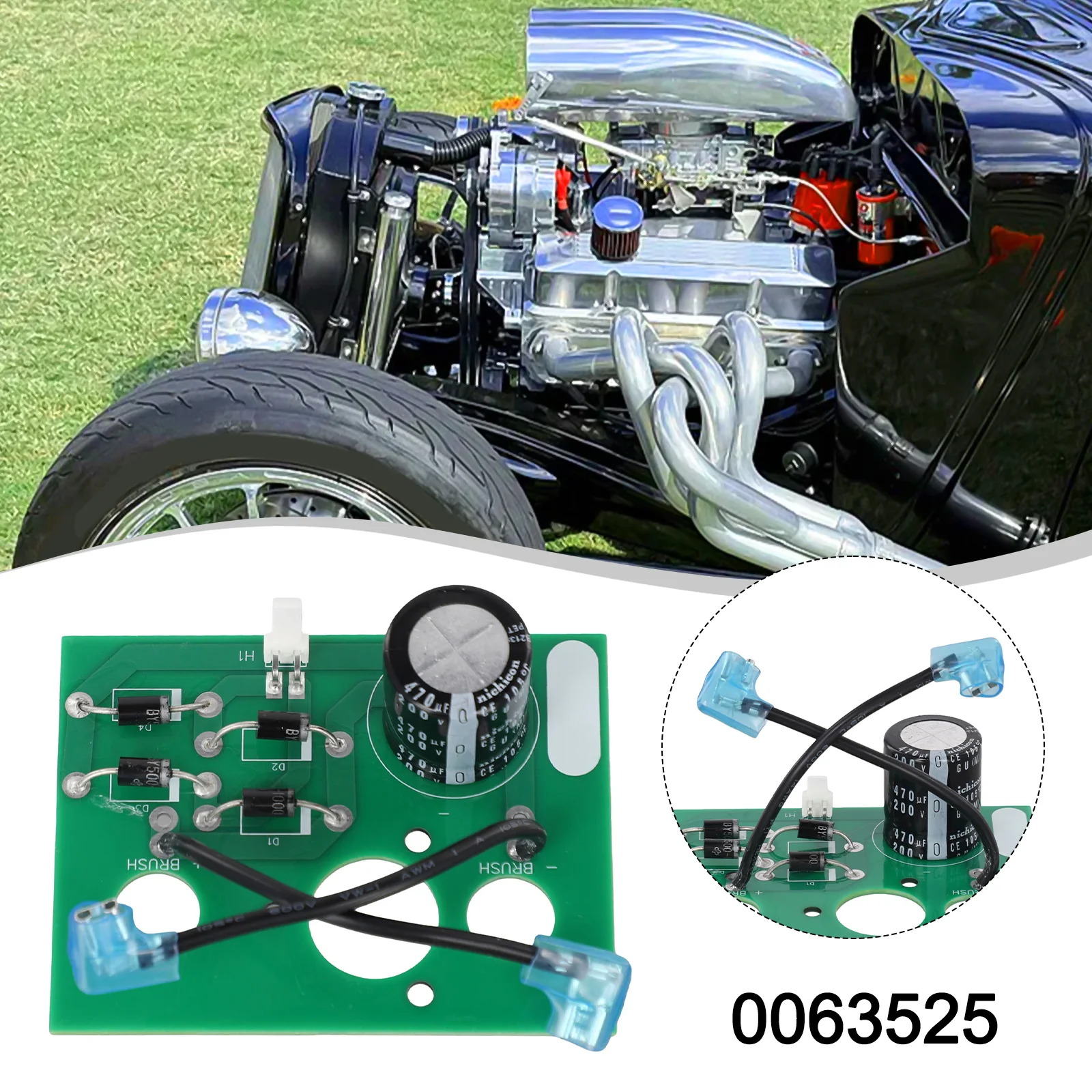 Bridge Rectifier Board Designed for Compatibility with For Coleman For Powermate Generator Models Part Numbers 0063525 0062974