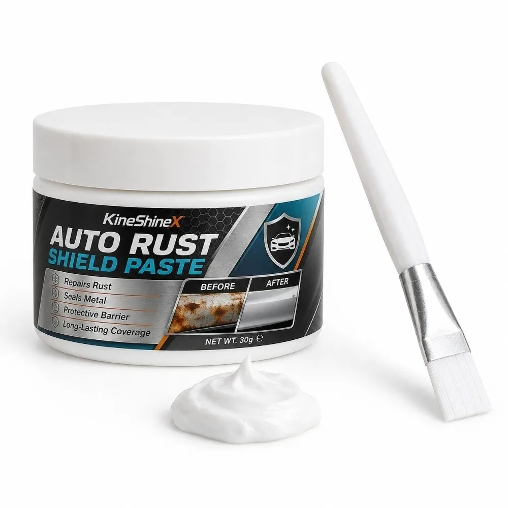 30g Car Anti-rust Paste Waterproof Anti-corrosion Car Metal Rust Repair Paste with Brush Chassis Wheel Arch Protective Paste