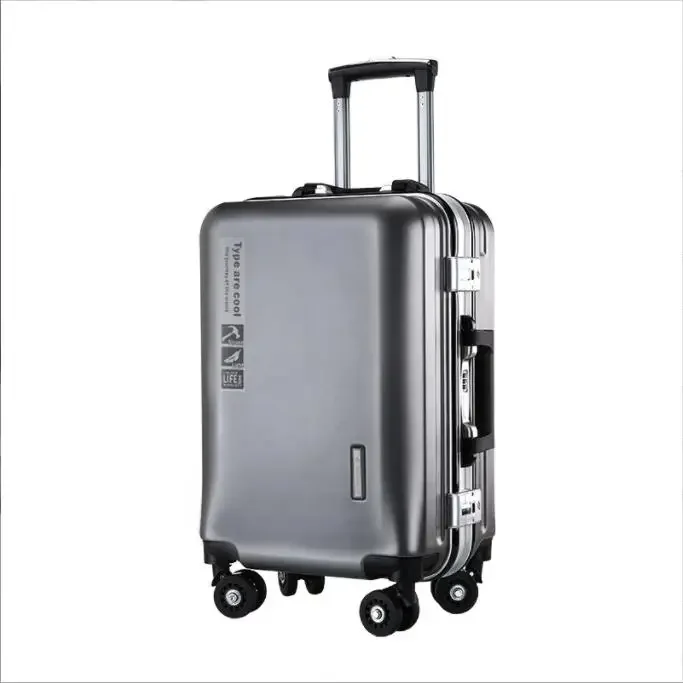 Manufacturer Aluminum 3 pcs Luggage Trolley Bags Suitcase Luggage Set ABS Suitcases