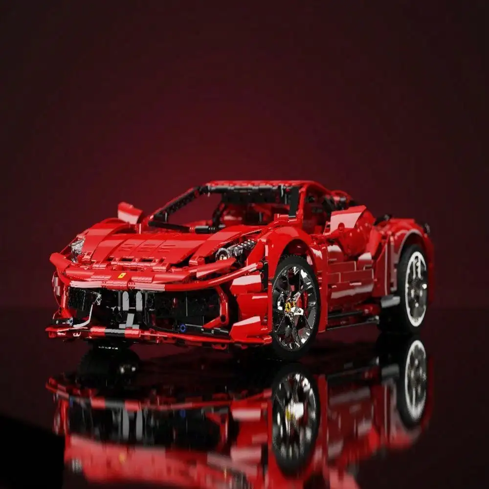 3380 قطعة سيارة رياضية بنة مجموعة 1:8 الرجال سطح المكتب الديكور تحصيل سيارة رياضية نموذج بنة الصبي هدية #3