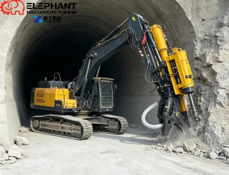 Integrated Rock Drill and Splitter Machine High Splitting Force Static Rock Breaking Equipment For Tunnel Excavation Project