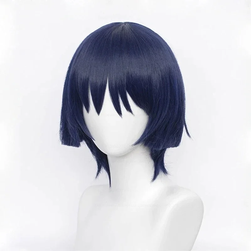 Perruques Косплей Аниме Genshin Impact, planchers amouche Kunikuzushi, Bleu, Violet, Noir, Degré de Chaleur, Cheveux Synth