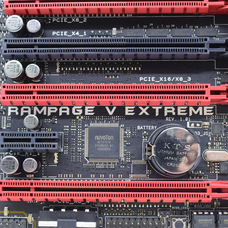 Imagem -05 - Asus-rampage v Extreme E-atx Motherboard Slots Ram Ddr4 Suporta Processadores Core i7 no Soquete Lga 2011-v3 i7 6900k 6950x 5960x