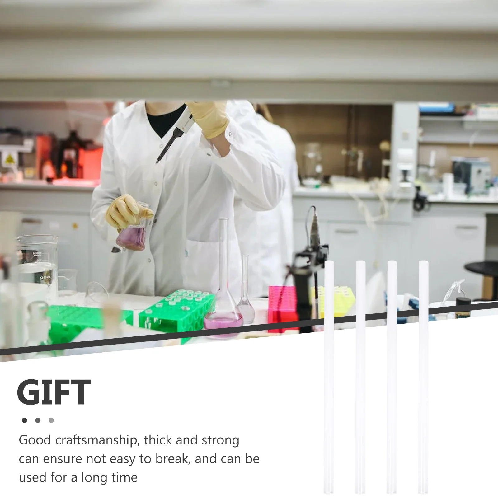 

4pcs PVC Transparent Pipe Clear Tubing Plastic Small Caliber Round Tube Reliable Use High Temperature Chemical Wear Resistance