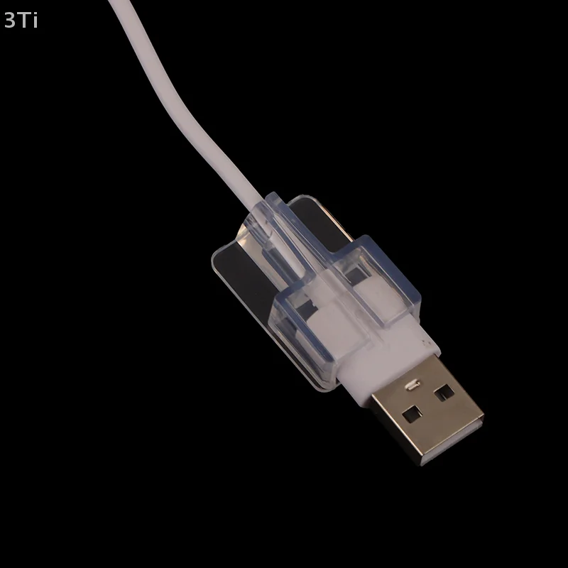 "부드러운 실리콘 휴대폰 케이블 와인더 및 보호 장치, 투명 케이스 클립 - 10개 팩"