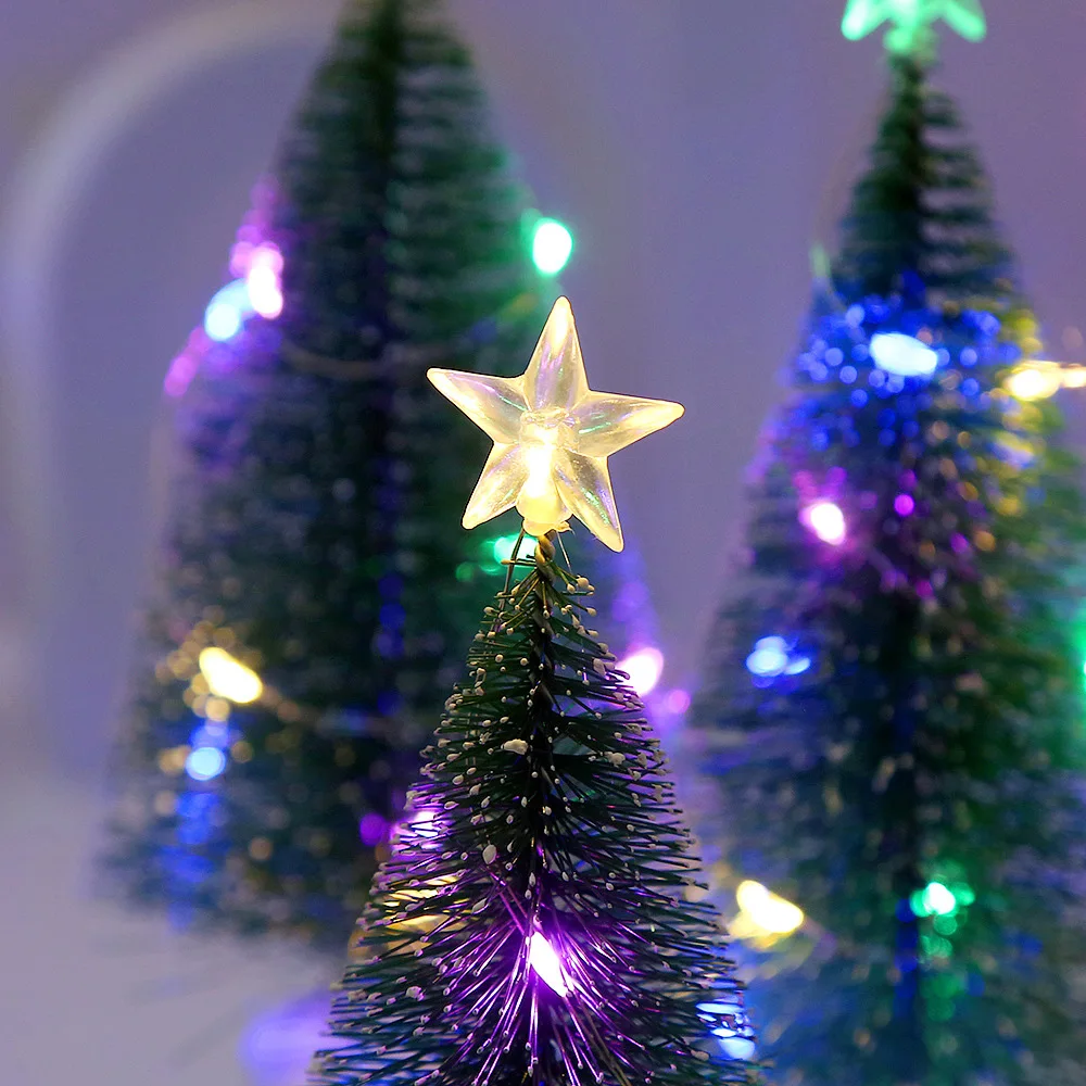 17cm LED Mini Christmas Tree with Multicolor String Lights Small Christmas Tree