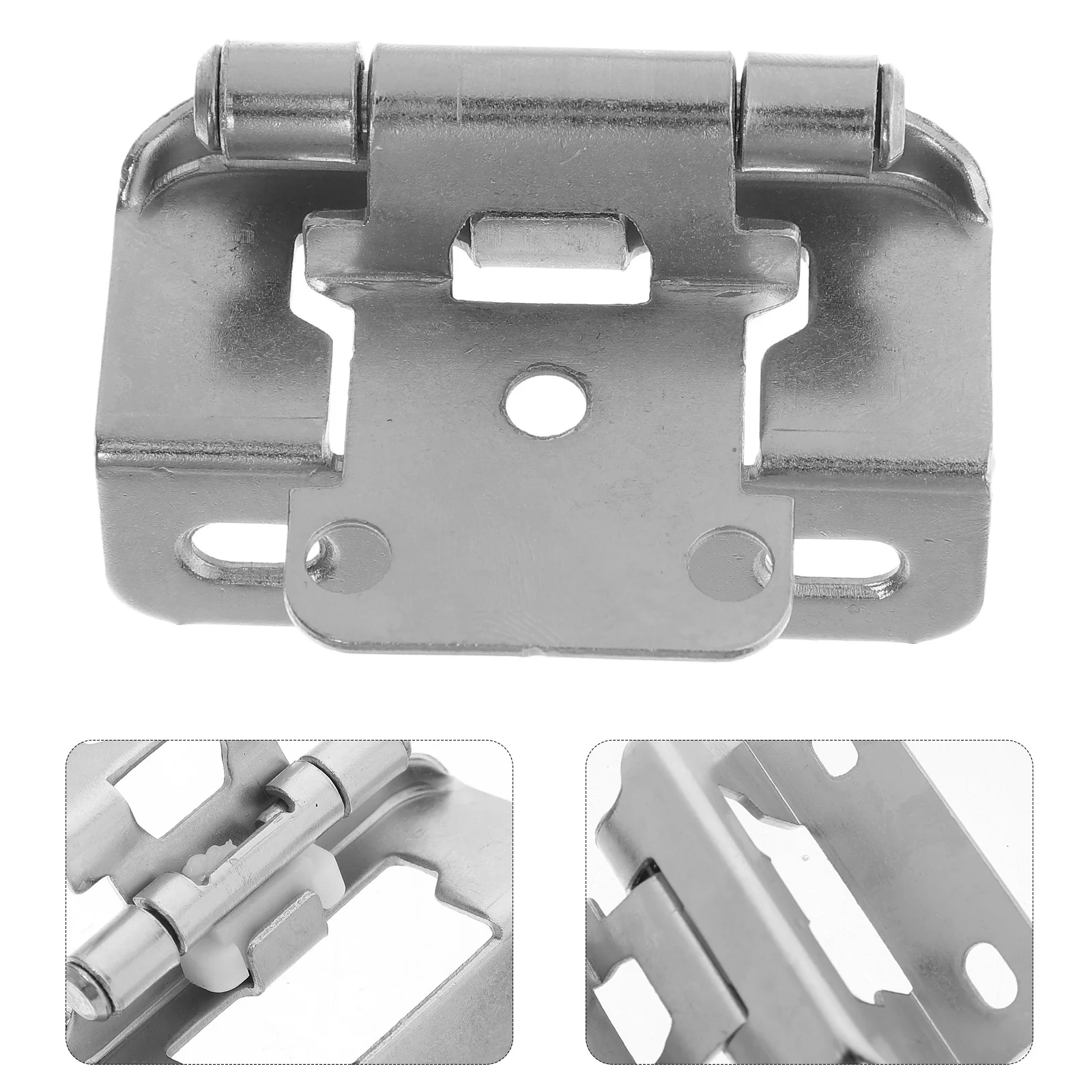 

2pcs 1/2 Inch Self Close Cabinet Hinge Semi Concealed Heavy Duty For Kitchen Home Furniture Rv Marine Yacht Doors Hardware