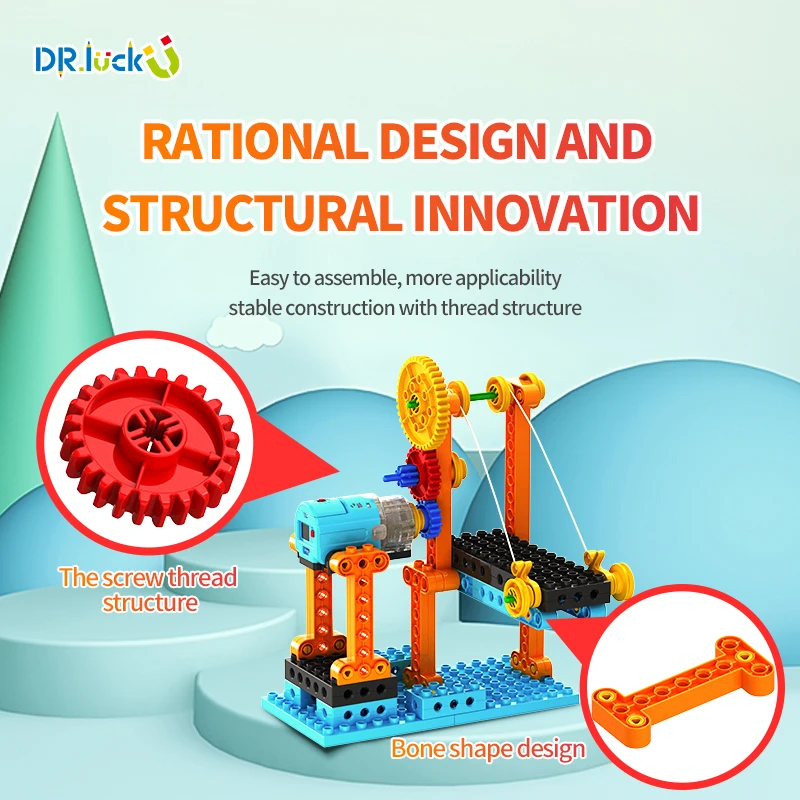 Dampf bausteine mit motor mechanischem Getriebe technische Kraft maschine Lern modell Spielzeug für Kinder Geschenke Ziegel Spielzeug