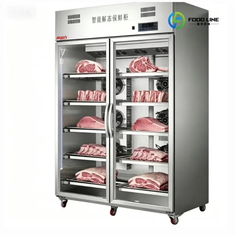 FL Wholesale Commercial Meat Thawing Cabinet Stainless Steel with Humidity Control for Defrosting and Holding Customized