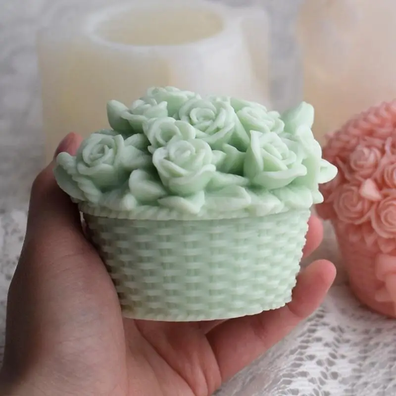 

97BA DIY Casting Mold Geometric Mold, Round Silicone Crafts Mould, Geometric Mold Decorations Tools