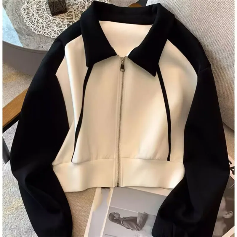 

Women Fashion Sweatershirts Cardigan Autumn and Winter Female Zipper Sweatshirt Coat Ladies short Hoodies Jacket ﻿