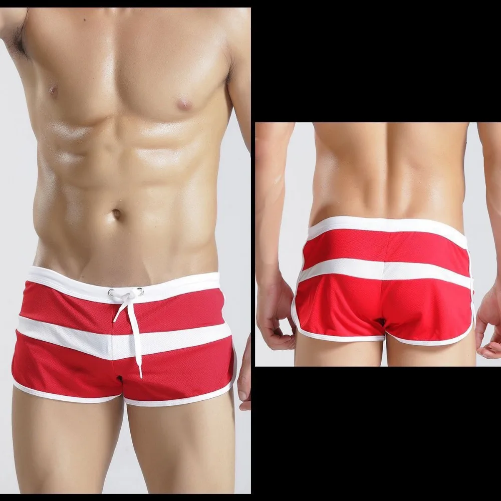 Invisible Open Crotch Outdoor Sex Men's Lace Up Shorts Trendy Teen Mesh Breathable Sweatpants Morning Exercises Running Pants