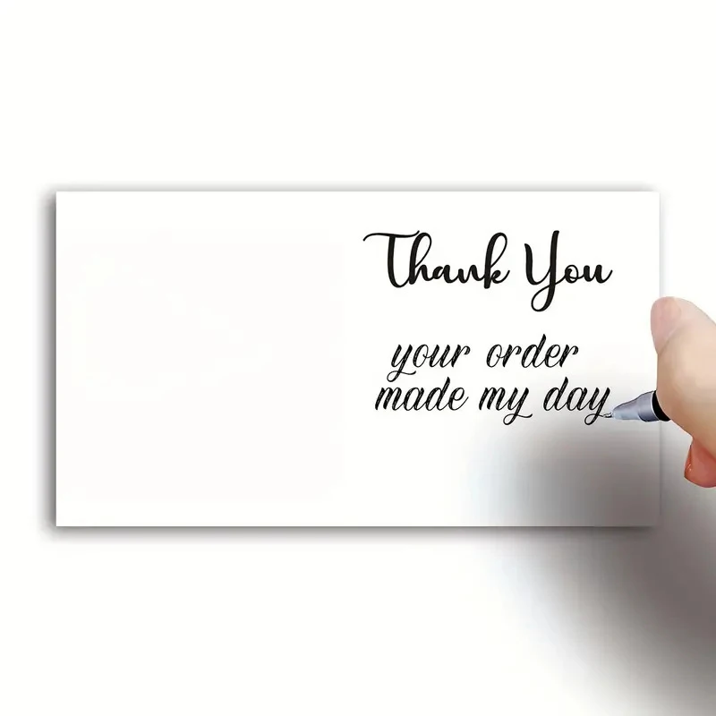 50 Sheets/pack I Hope This Makes You Smile, Thank You Cards, Shopping Greeting Cards, Buy Thank You Cards For Customers view 3