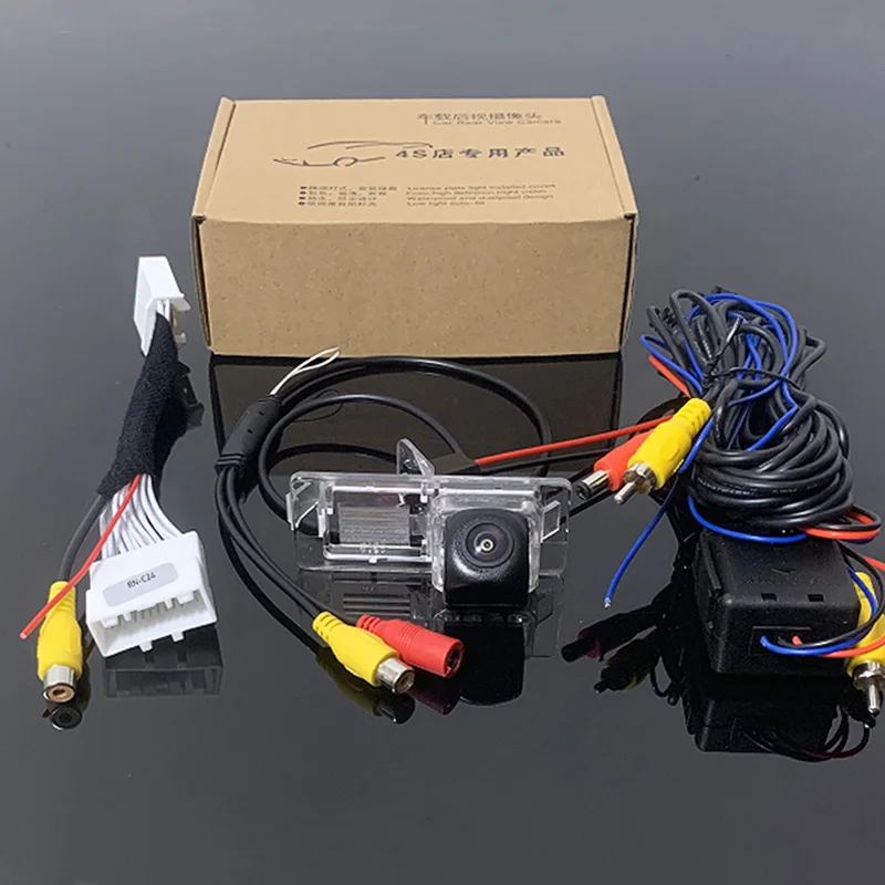 Telecamera per retromarcia per auto per Renault Clio 4 IV 2012 ~ 2020 24pin collegare la telecamera per la luce della targa del Monitor dello
