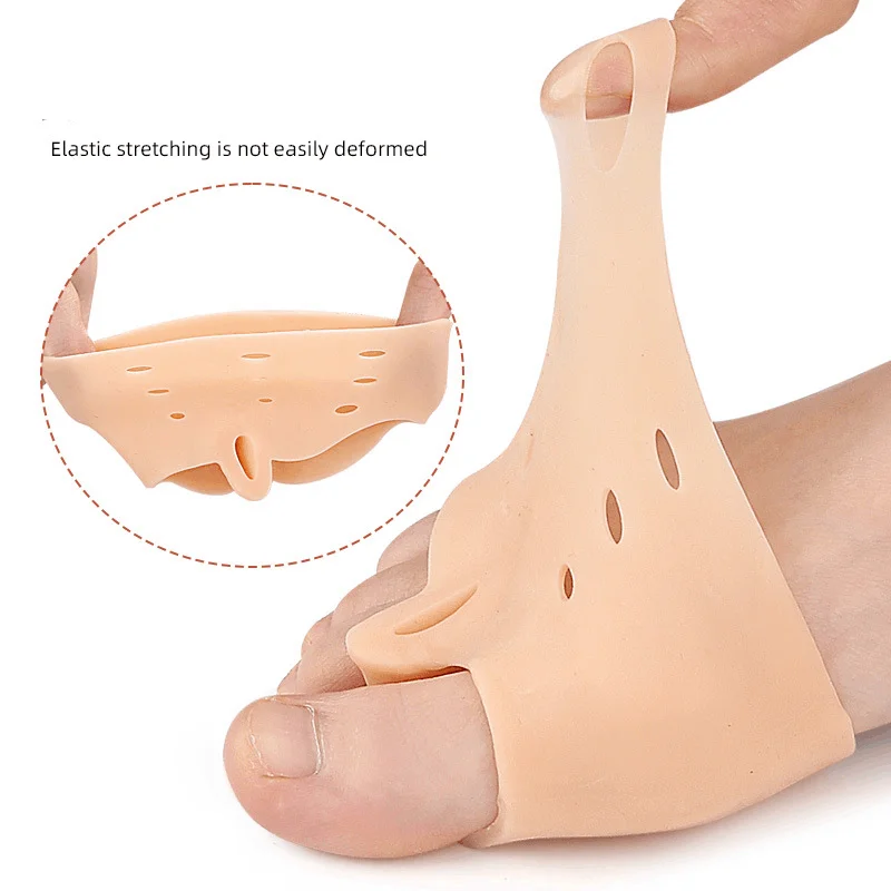 1/2/10Pair Forefoot Pads Toe Separator Cushion Pad Silicone Pain Relief Shoes Insoles Toe Hallux Valgus Bunion Corrector Gel Pad