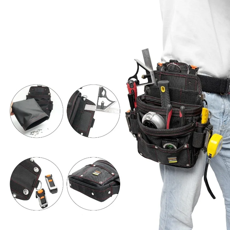Waist Hang Tool Bag Woodworking-specific Tool Waist Bag Oxford Cloth Portable Hanger Pouch Large Capacity Organization Bags