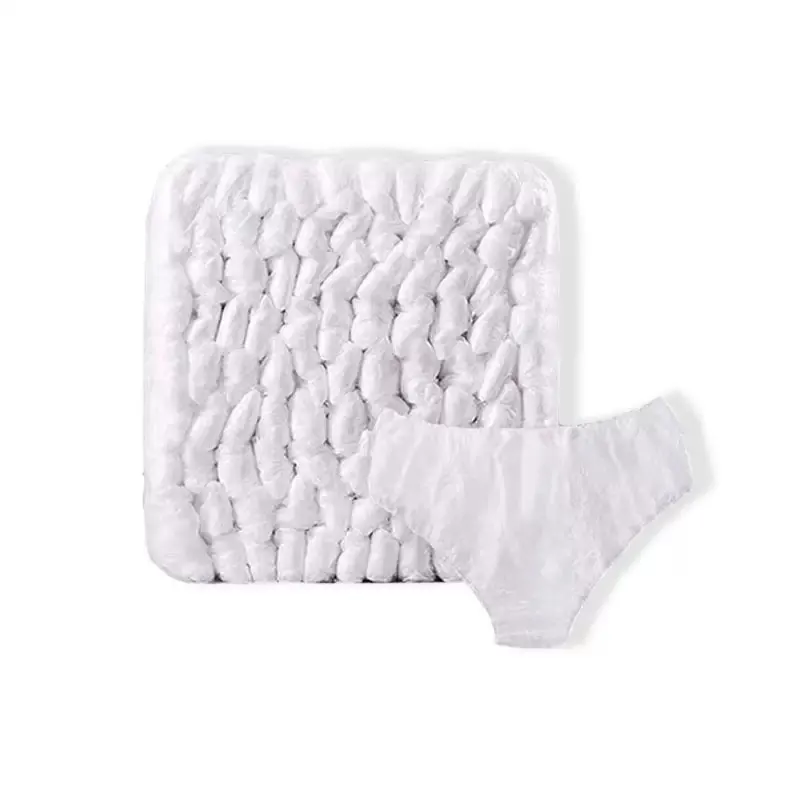 30 قطعة السفر المحمولة المتاح غير المنسوجة ملخصات للجنسين فندق سبا غسل خالية سراويل الحيض الملابس الداخلية الطوارئ السروال