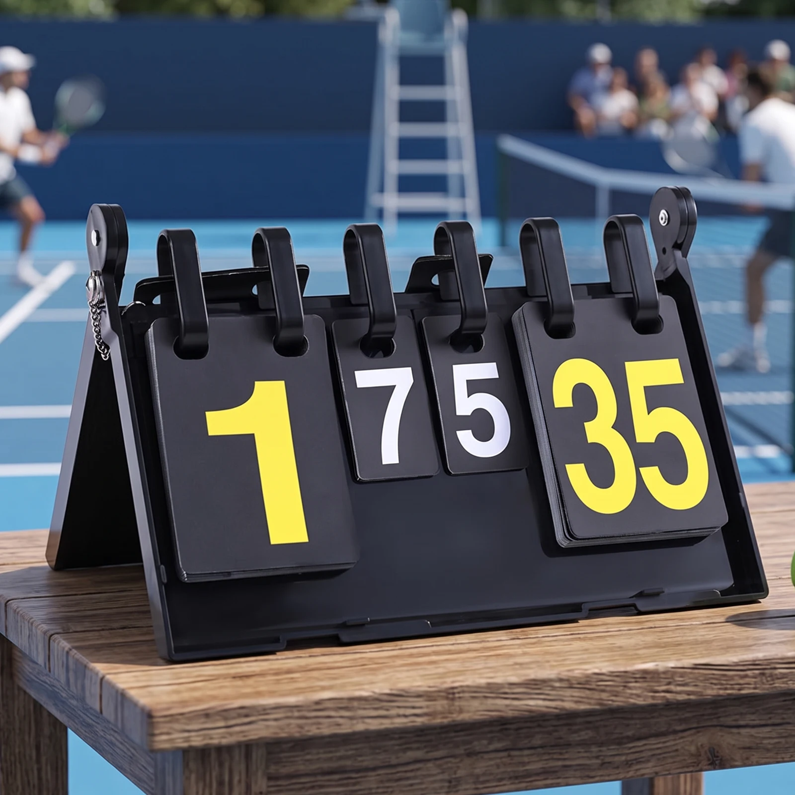 Convenient Folding Scoreboard Waterproof Score Flipper with Large Numbers for Volleyball Ping Pong Cornhole Baseball Games - view 3