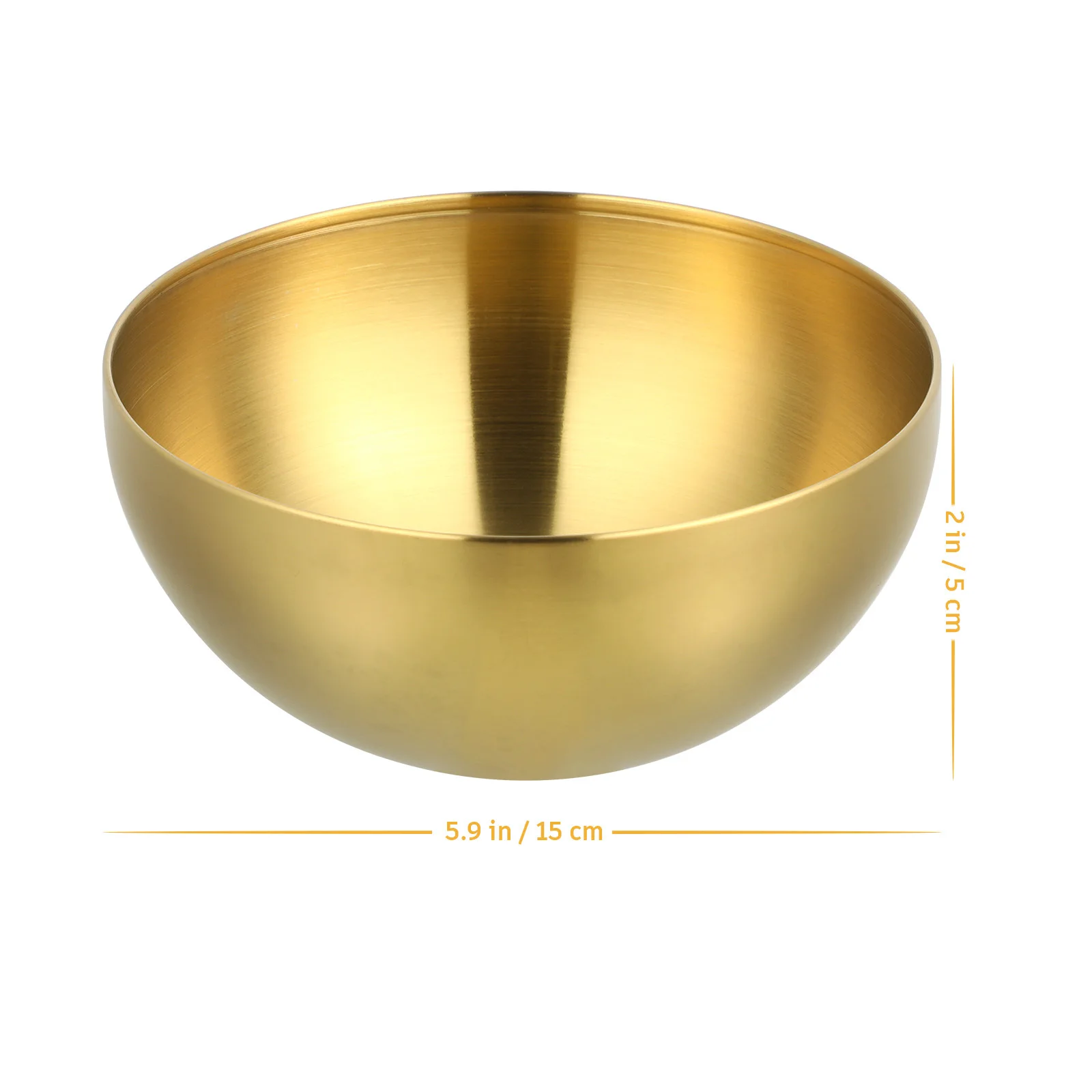 

2pcs Stainless Steel Salad Bowl 8.5Inch Multi-Functional Kitchen Gadget For Soup Rice Noodle Fruit Dessert Serving Home Use