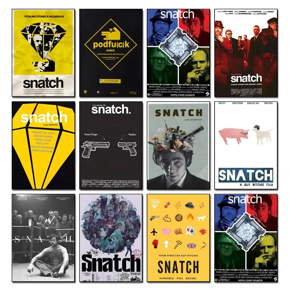 Poster HD art, waterproof, sticky wall, home decoration (living room, bedroom, bar), aesthetic Movie S-Snatch