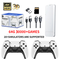 M15 Retro Game 64G 20000+ Games Retro Handheld Video Game Console Wireless Gamepads 20+ Simulators Game Stick 4K