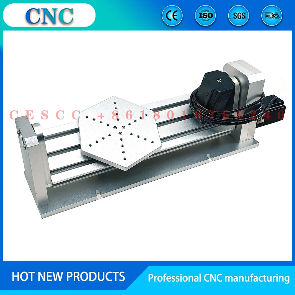 CNC engraving machine 4-axis 5-axis rotary axis processing platform round axis engraving machine accessories NEMA23 motor