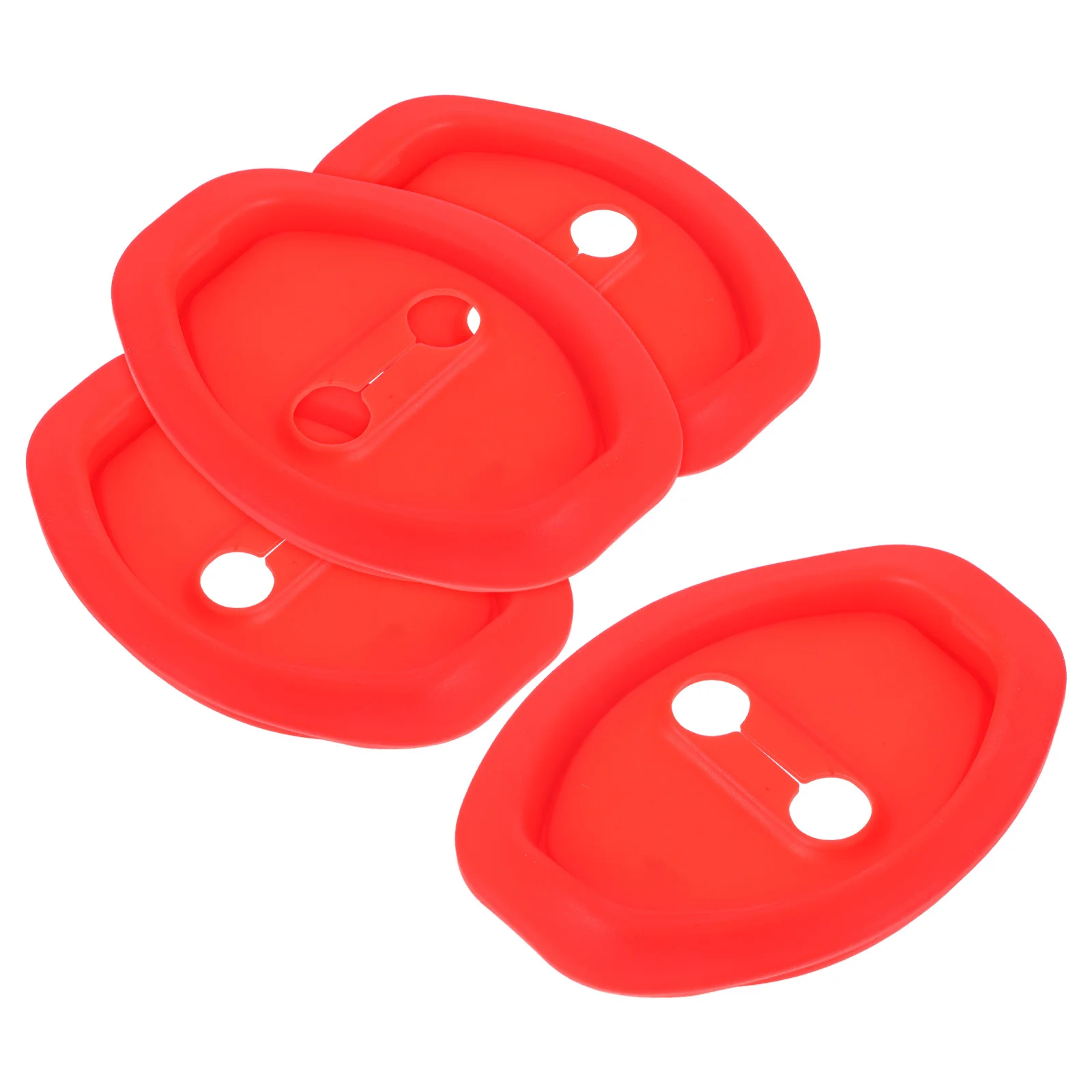 

4pcs Silicone Door Lock Latch Protective Covers Shock Absorption Pads For Car Universal Fit Scratch Resistant Auto Accessories
