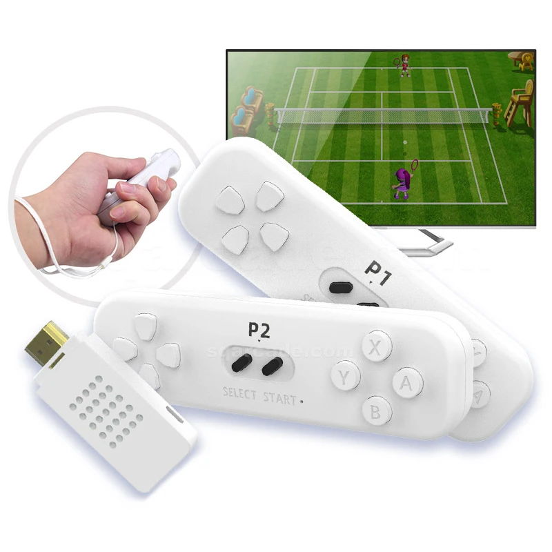 Retro Game Stick Motion Remote Y2 for 4K TV Box Console 2.4G Wireless Built-in 800+ NES Video Games Downloadable Wired US Ver.