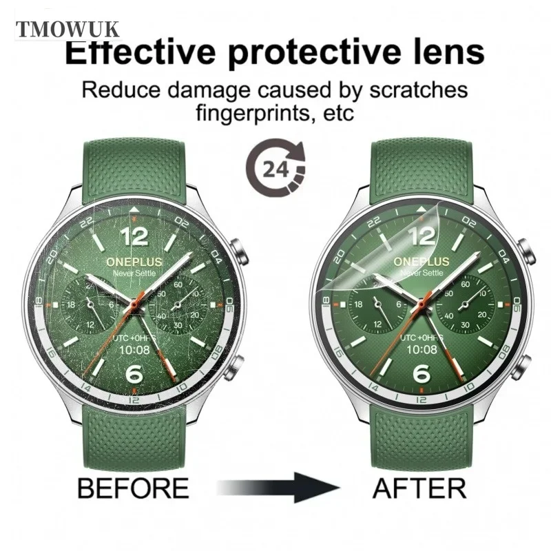 For Oneplus Watch 2R, 9H Strength Glass Film, Provides HD Clear, Anti-Scratch Security