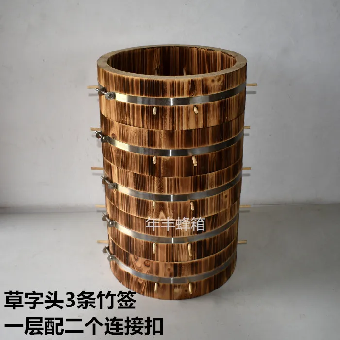 

Chinese bee beehive Soil culture Round barrel Large breeding Multifunctional strong bee