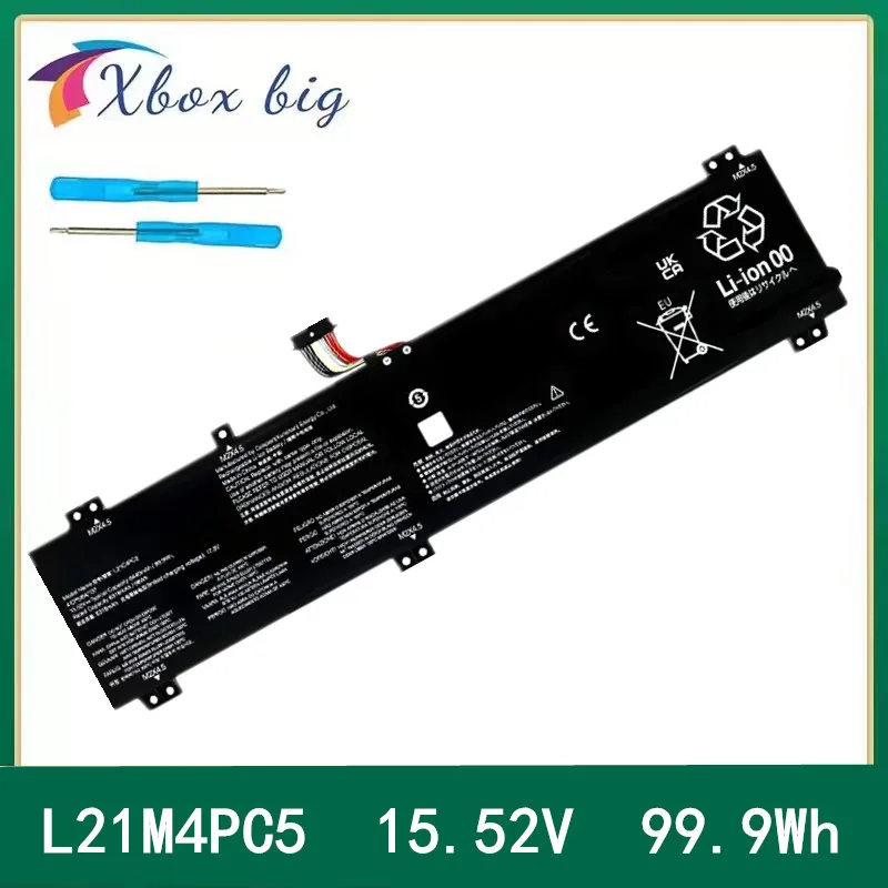 

New Laptop Battery L21M4PC5 L21L4PC5 15.52V 6440mAh 99.9Wh for Lenovo Legion 7 16ARHA7 82UH 16IAX7 82TD L21C4PC5 L21D4PC5