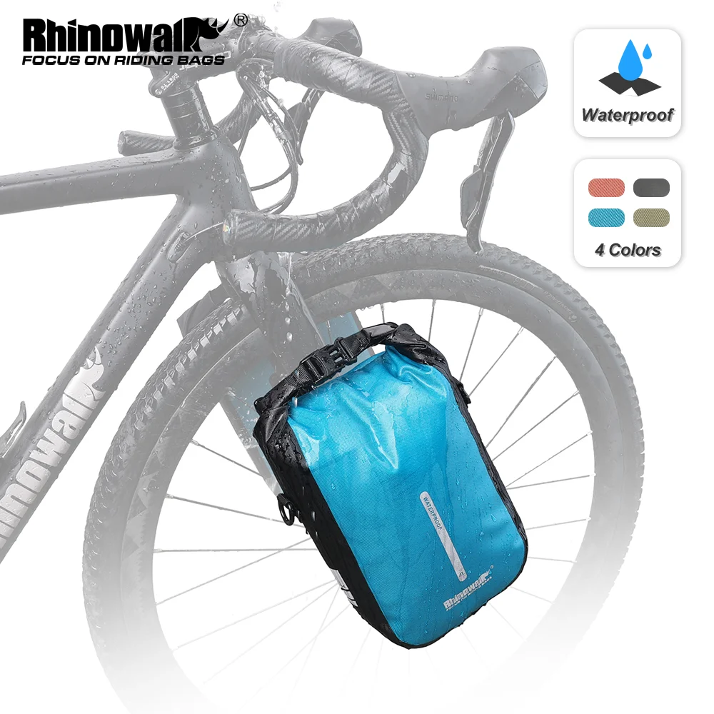 Rhinowalk 4L 6L Bicycle Fork Bag Waterproof Bike Quick Release Bag Electric Scooter Bag Outdoor Electric Scooter Scooter Bag