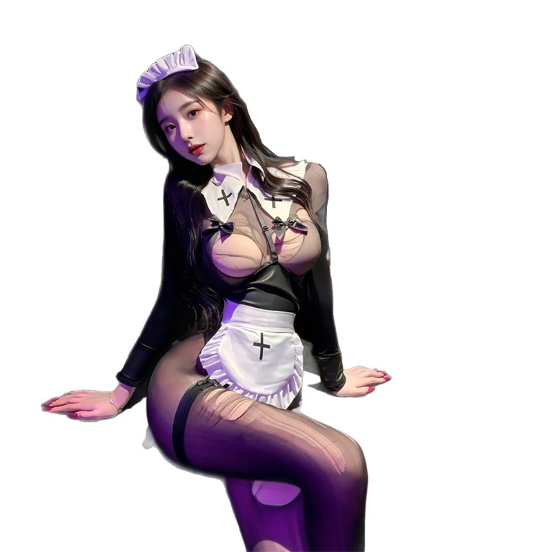 

Sexy lingerie, sexy pajamas, no take off maid outfit, couple's fun lingerie, large-scale uniform