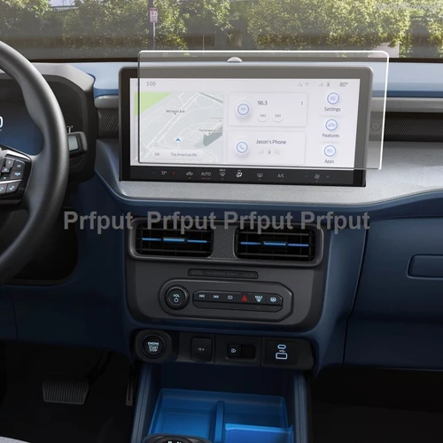 Imagen 2 del producto Película protectora de pantalla de vidrio templado para Ford Maverick 2025, protector de navegación GPS para radio de infotación de coche de 13,2 pulgadas