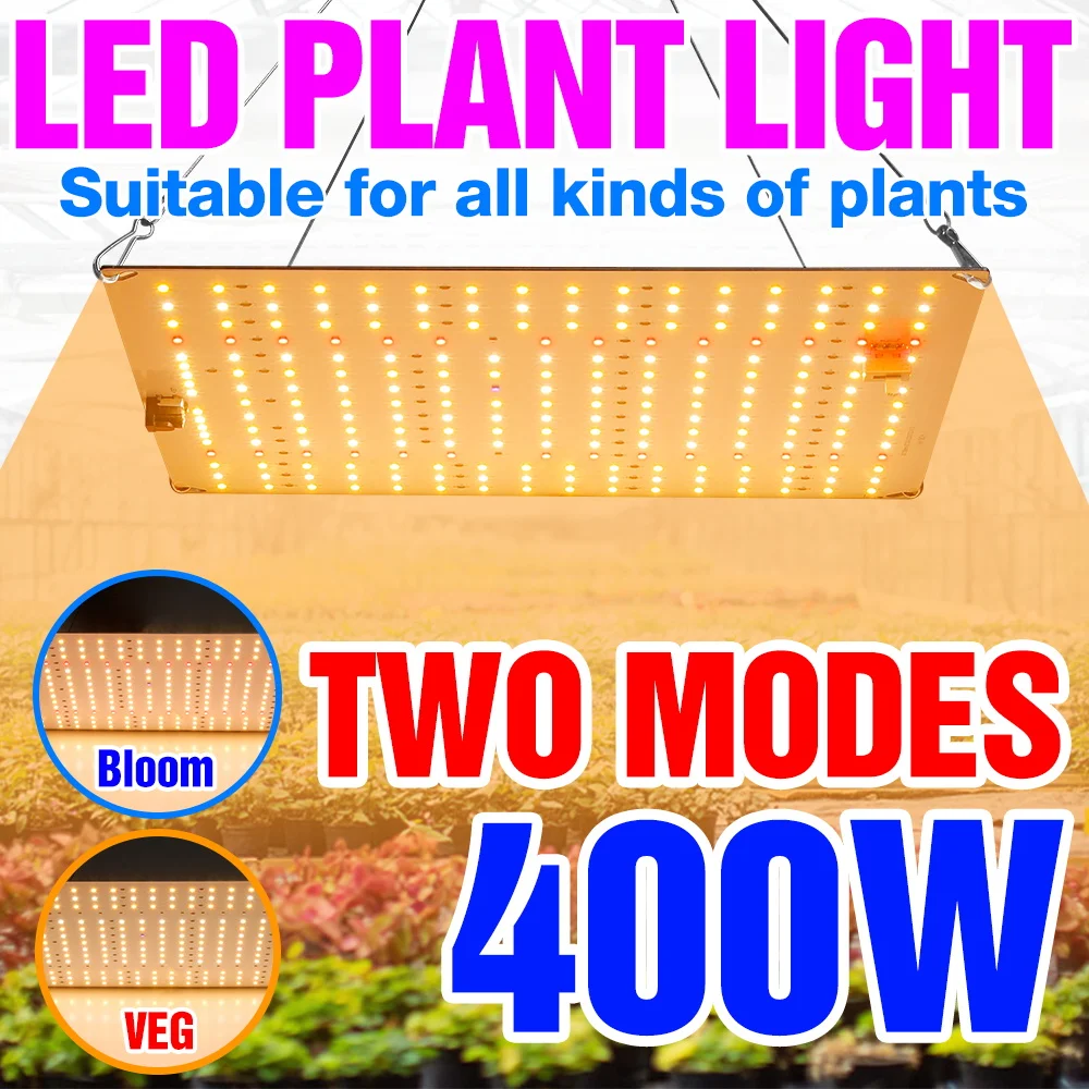 400W LED Full Spectrum Grow Light Quantum Board Plant Lamp IR UV Cultivation LED Fill Lighting For Indoor Greenhouse Growth Tent