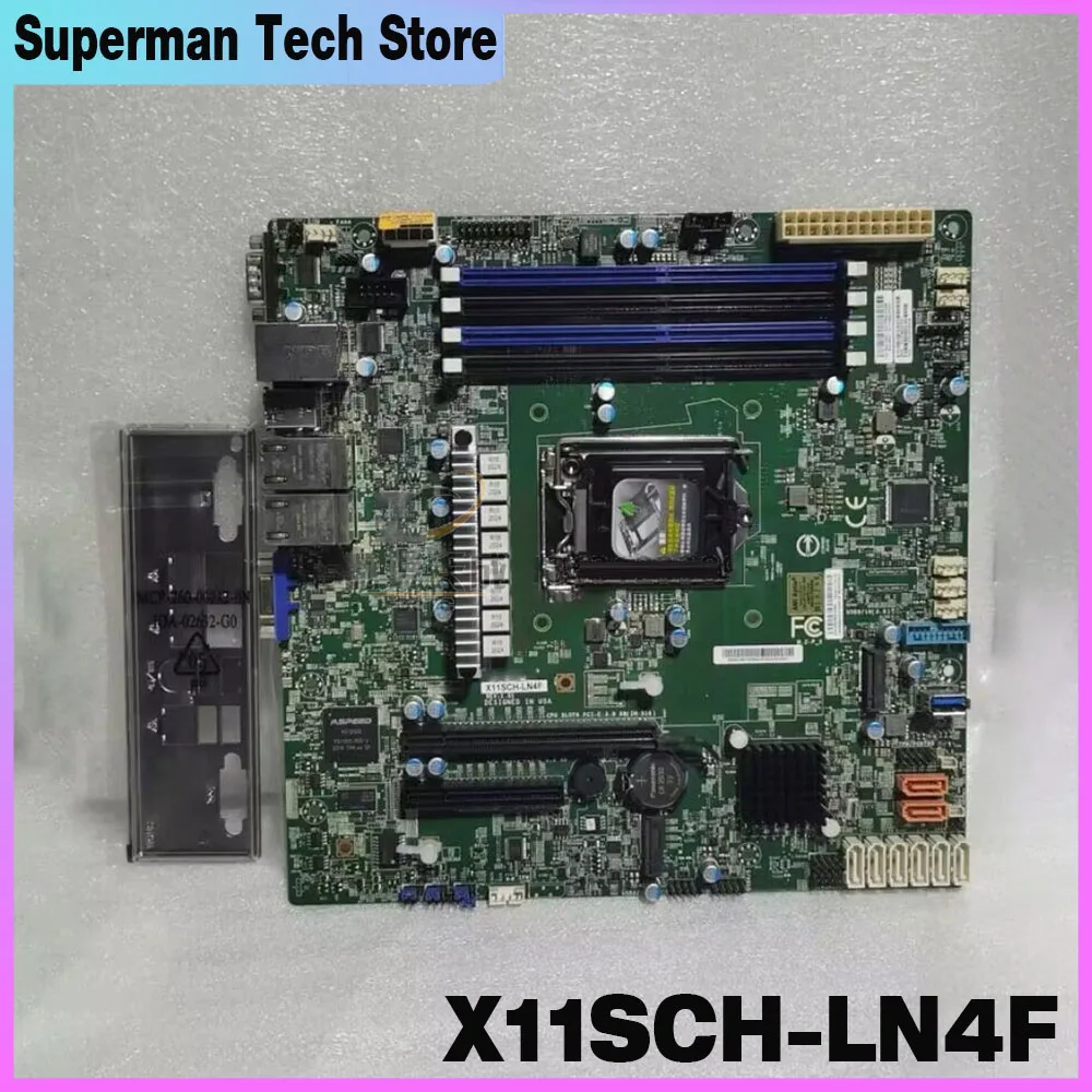 

Для серверной материнской платы Supermicro X11SCH-LN4F C246 1151-контактный одноканальный четырехсетевой порт NAS M.2