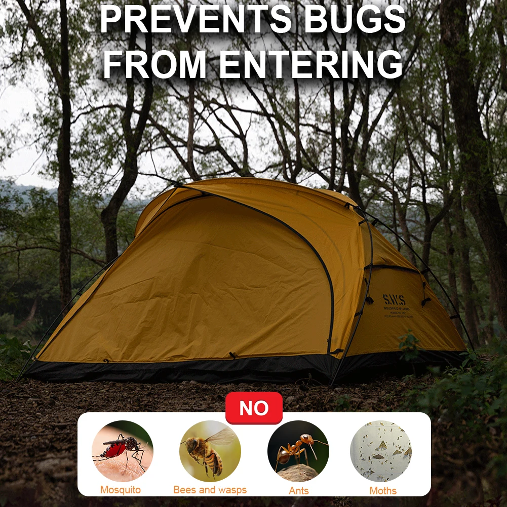 خيمة توسيع التخييم في الهواء الطلق 2 شخص الرحلات المأوى خيمة مقاوم للماء التخييم خيمة النوم لتوسيع مساحة الخيمة