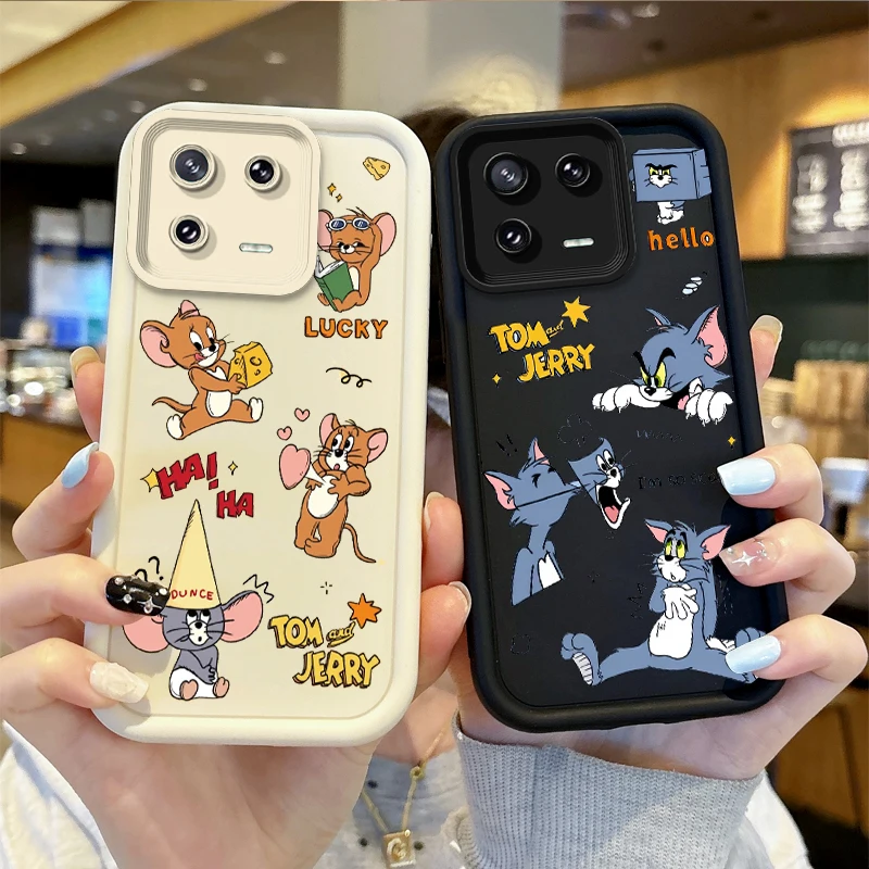 T-Tom And J-Jerry Cartoon Phone Case For XiaoMi 15 Pro Case 14 13 12 11T Pro 13 12 11 Lite Poco F6 F5 X5 X3 Pro Shockproof Cover