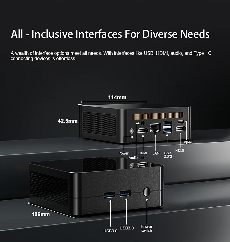 كمبيوتر Eglobal Ultra Mini Ryzen AMD R5 3550H كمبيوتر الجيب المزدوج DDR4 NVME Windows 11 pro Wifi 6E سطح المكتب المحمول للمكتب المنزلي