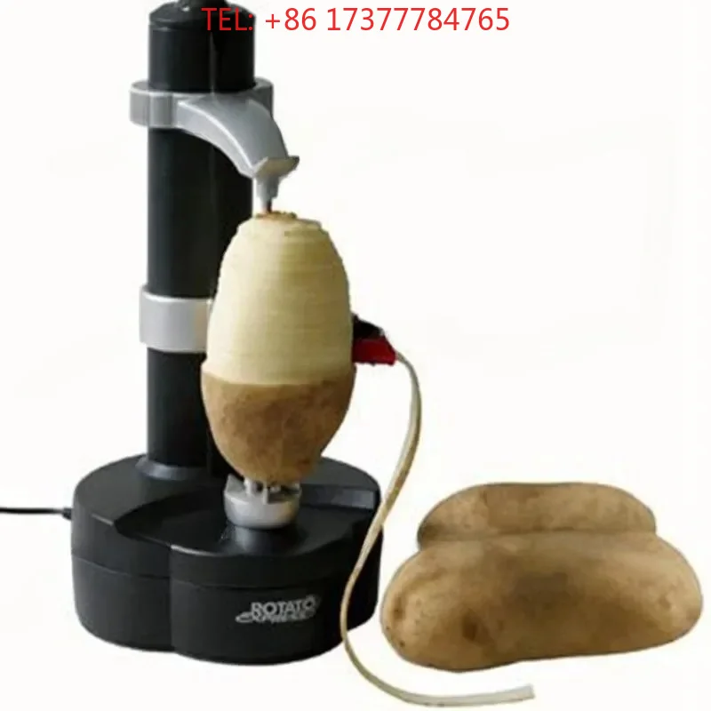 1 PC New Spiral Cutter Slicer Fruit Potato Peeling Automatic Operated hine with r Eu Plug