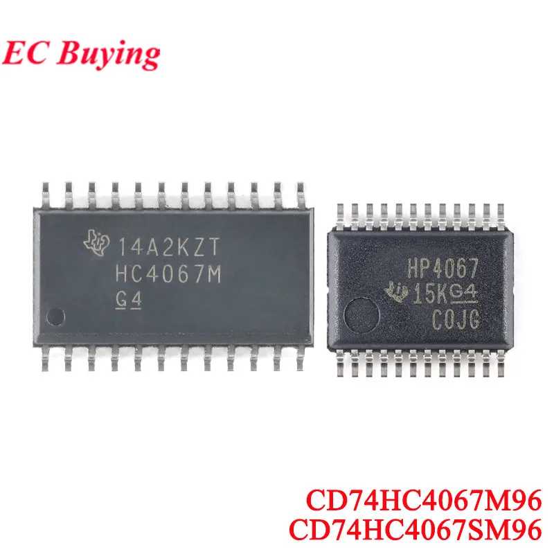1-10Pcs CD74HC4067SM96 CD74HC4067 HP4067 SSOP-24 CD74HC4067M96 74HC4067D HC4067M SOIC-24 Single-channel Analog Multiplexer Chip