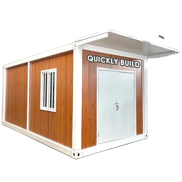 High Quality Movable 20ft Container Home Steel Frame Sandwich Panel Waterproof Solar Powered Eco Friendly Durable Villa