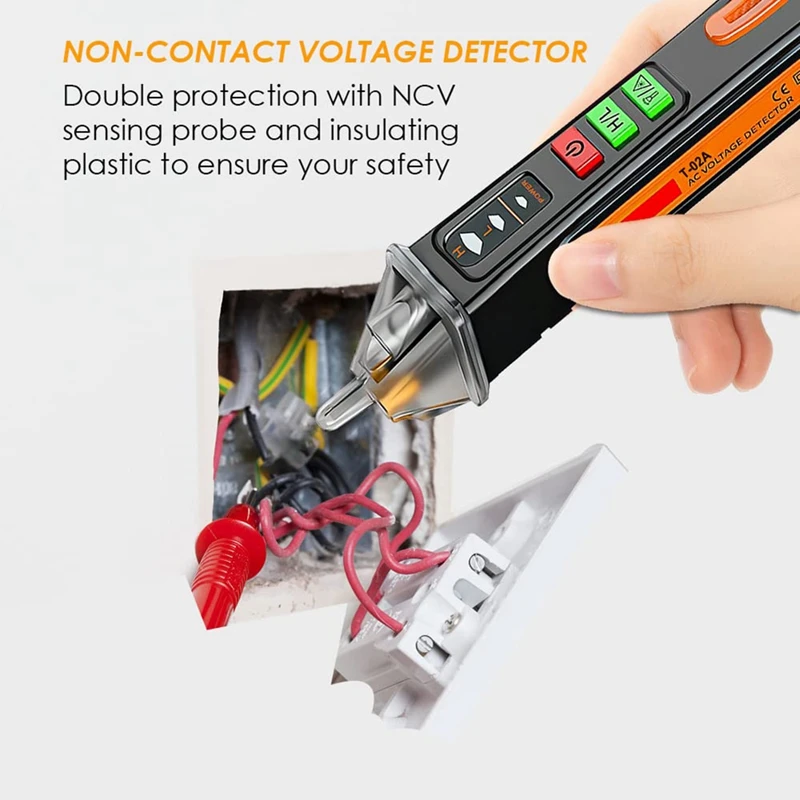 Non-Contact Voltage Test Pen - Dual Range AC Voltage Tester 12V/48V-1000V, Real Time/Empty Line Circuit Detection Tester