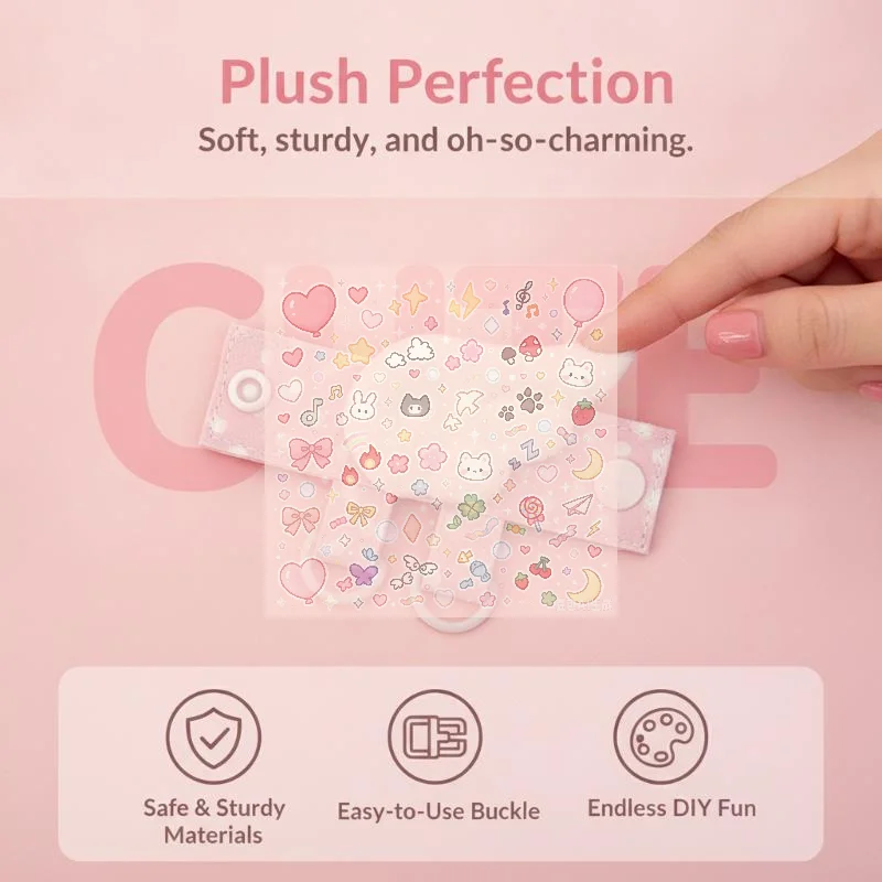 Cute Cartoon Doll Keychain Creative Cable Organizer Pendant Display Buckle DIY Jewelry Accessories & Bag Charm Pendant