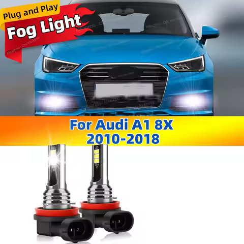 6000K Front Fog Light LED Bulb Accessories Lamp Canbus 80W For Audi A1 8X 2010 2011 2012 2013 2014 2015 2016 2017 2018